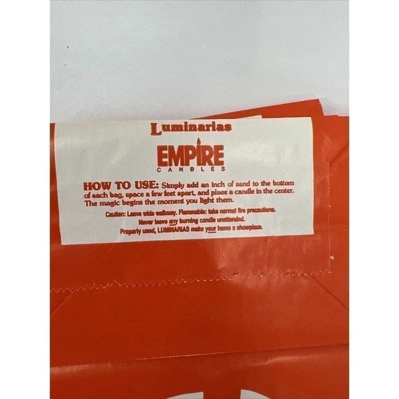 Vintage Halloween Luminarias Witch, Black Cat, Jack-o-lantern W/candles/Empire - Picture 9 of 9